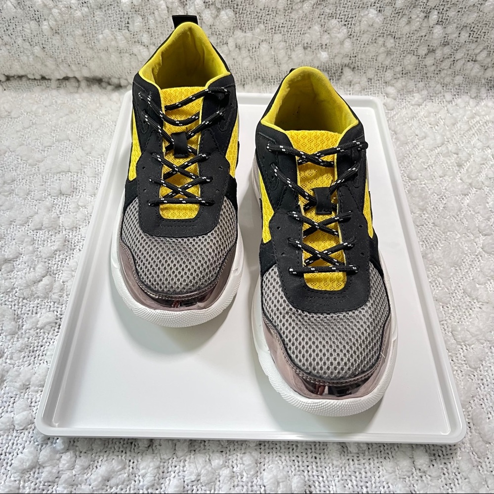 KENDALL + KYLE Yellow & Black Fashion Sneakers